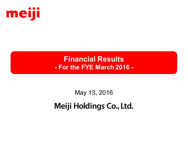 Financial Results - For the FYE March 2016 -