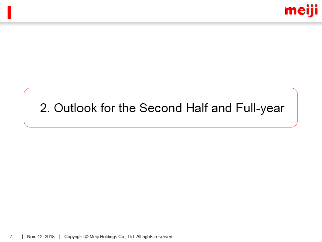 2. Outlook for the Second Half and Full-year
