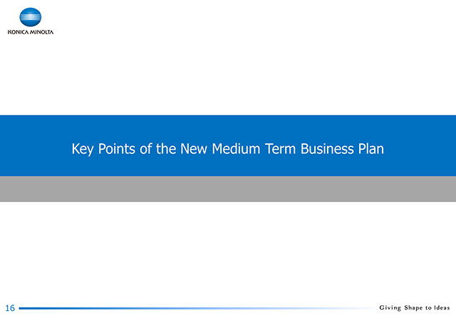 Key Points of the New Medium Term Business Plan