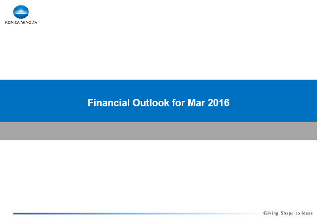 Financial Outlook for Mar 2016