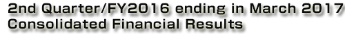 Konica Minolta, Inc. 3rd Quarter/FY2016 ending in March 2017 Consolidated Financial Results