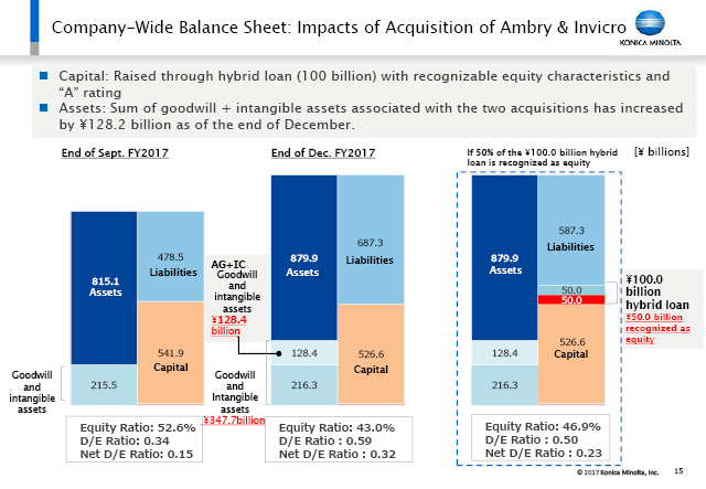 Company-Wide Balance Sheet: Impacts of Acquisition of Ambry & Invicro