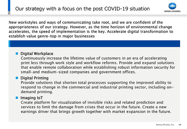 Our strategy with a focus on the post COVID-19 situation (1)
