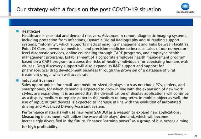 Our strategy with a focus on the post COVID-19 situation (2)