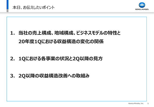 本日、お伝えしたいポイント