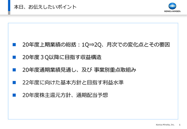 本日、お伝えしたいポイント