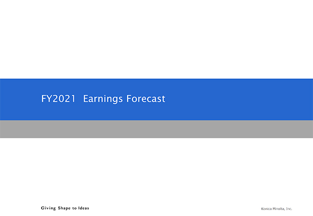 FY2021 Earnings Forecast