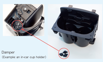 Damper (Example. an in-car cup