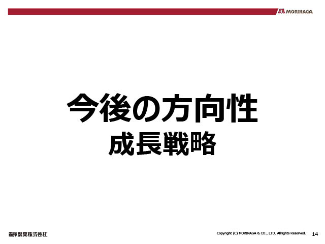 今後の方向性 成長戦略