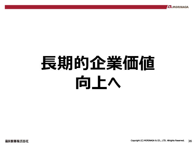 長期的企業価値向上へ